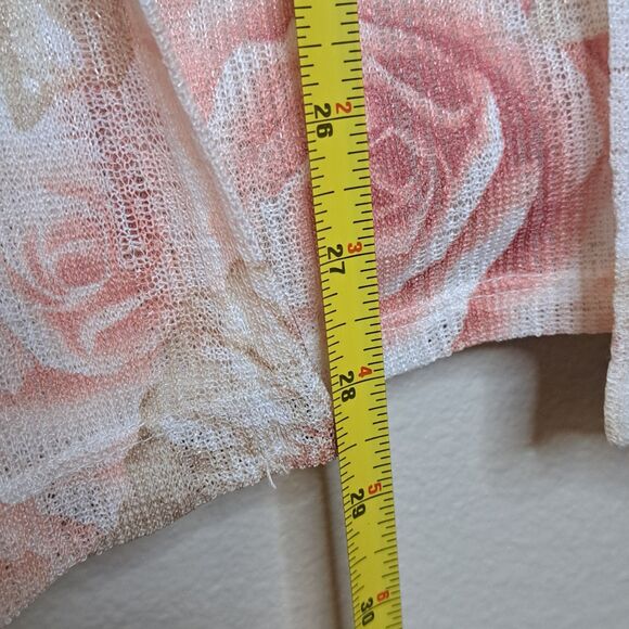 Alfred Dunner Women Combo Top Cardigan With Tank Floral Roses Size Plus 2X - Picture 2 of 9